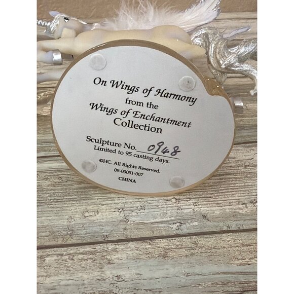 Hamilton Collection Wings of Enchantment Unicorn Figurines Lot of 3 1990s - Picture 10 of 16